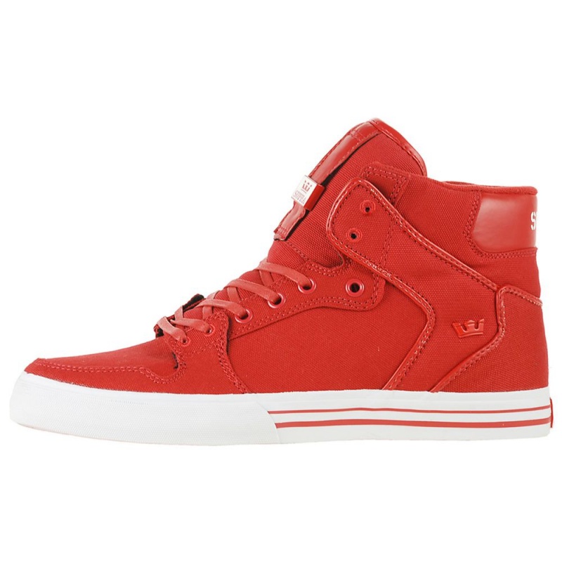 Cano Alto Supra Vaider Feminino Vermelhas | WYHOD2304