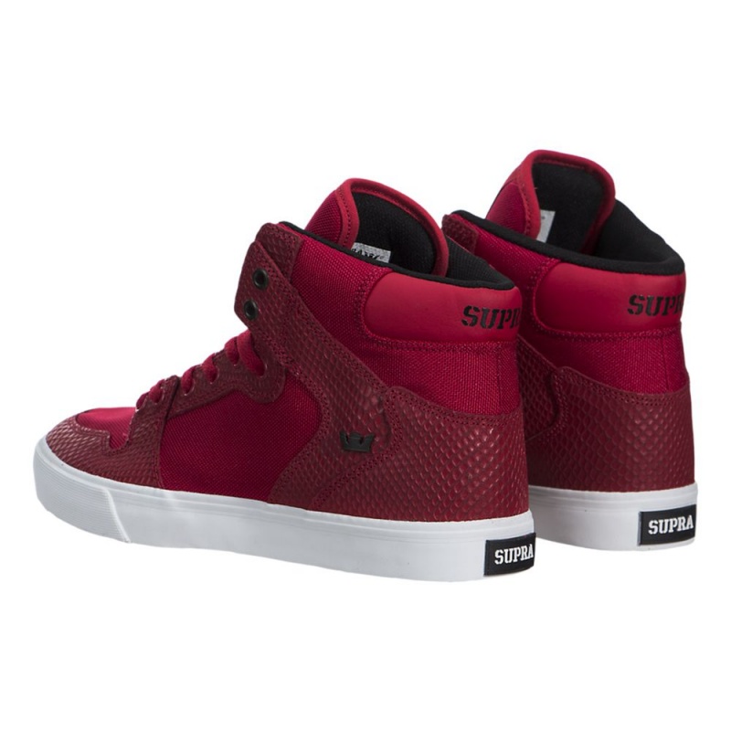 Cano Alto Supra Vaider Feminino Vermelhas | YQKRT6952