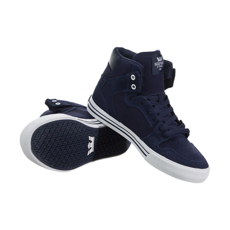 Cano Alto Supra Vaider Masculino Azuis | PWKDO6938