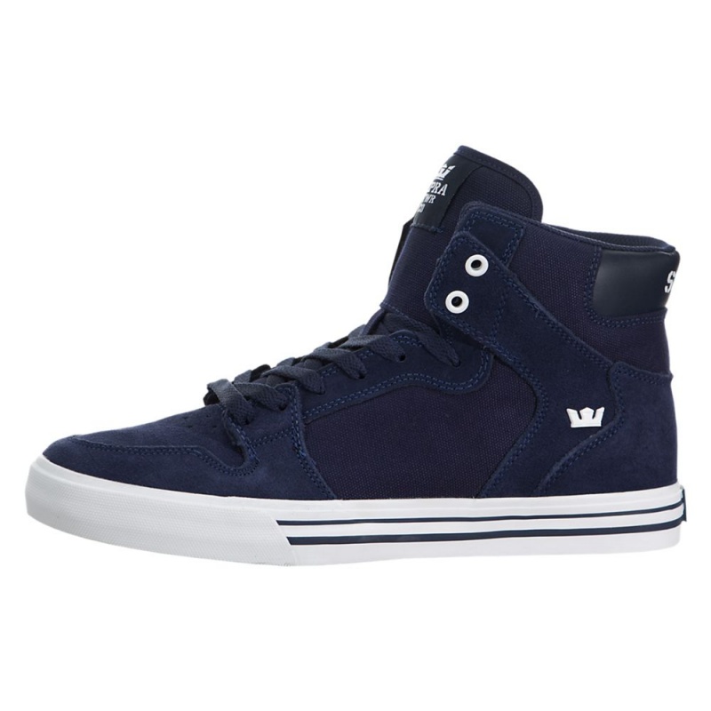 Cano Alto Supra Vaider Masculino Azuis | PWKDO6938