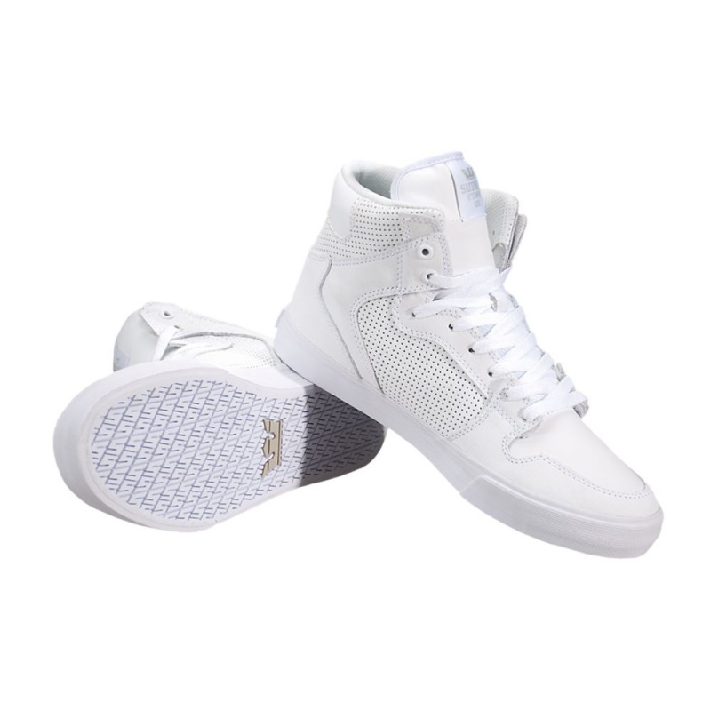 Cano Alto Supra Vaider Masculino Branco | GVFAX1678