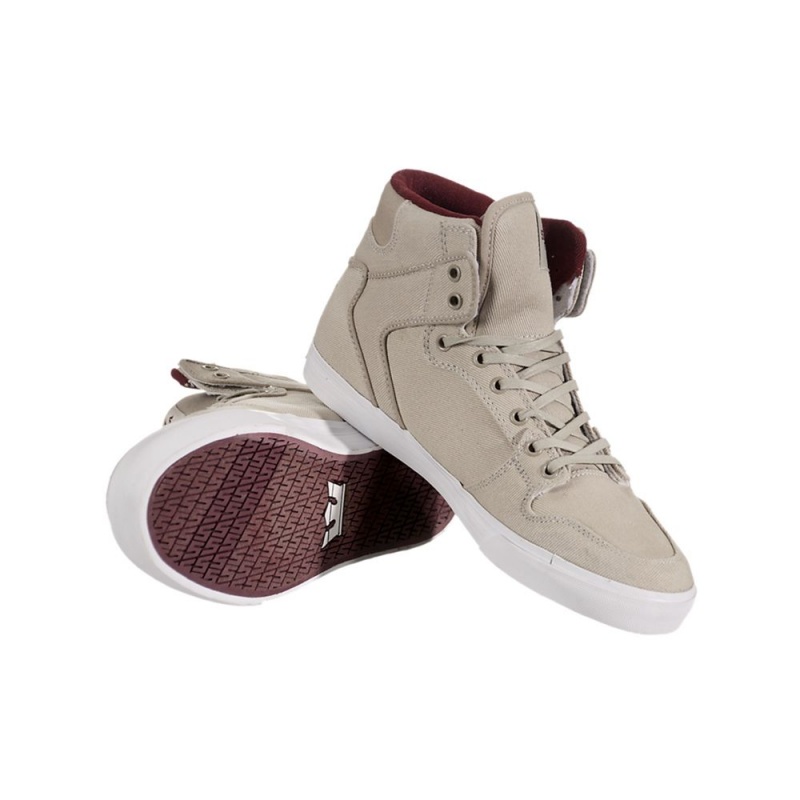 Cano Alto Supra Vaider Masculino Caqui | MOHDW8045