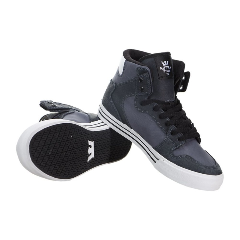 Cano Alto Supra Vaider Masculino Cinzentas Pretas | JKQMH8571