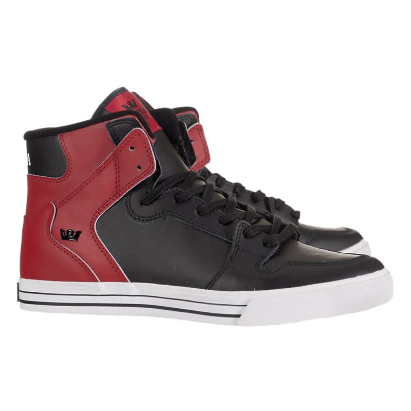 Cano Alto Supra Vaider Masculino Pretas Bordeaux | BDVZQ7814