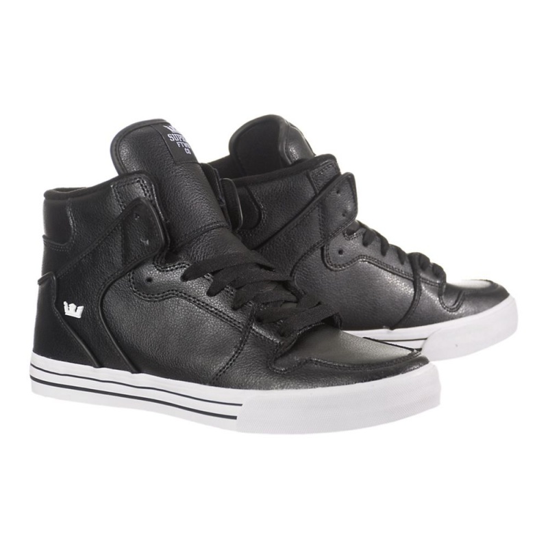 Cano Alto Supra Vaider Masculino Pretas | UKWES2483