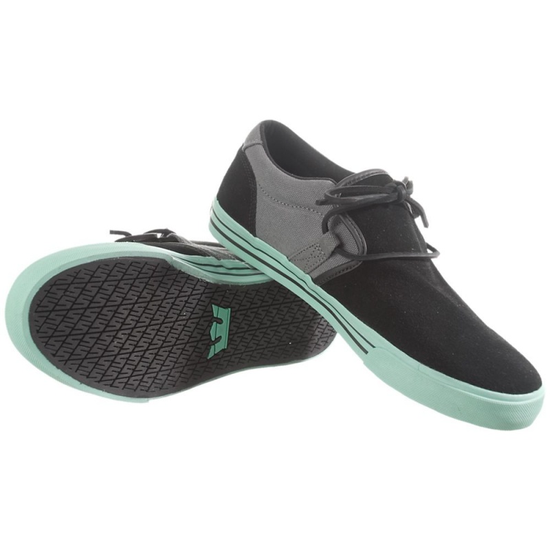 Cano Baixo Supra Cuban Feminino Pretas Cinzentas | JRNUP4216