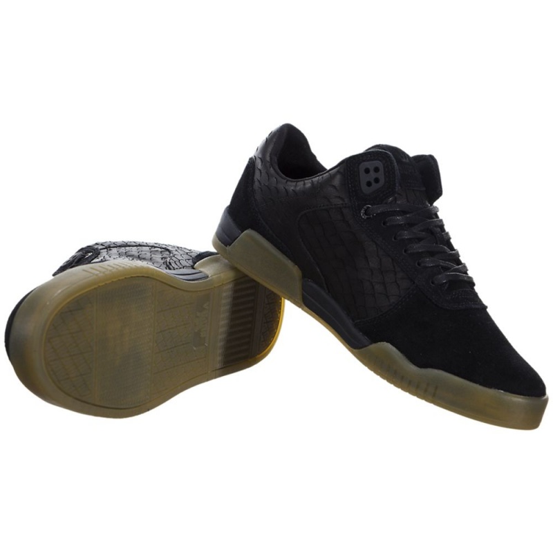 Cano Baixo Supra Ellington Feminino Pretas | GMLRD8390