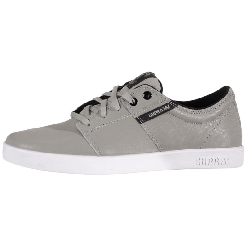 Cano Baixo Supra Stacks Feminino Cinzentas | RAHIX5403