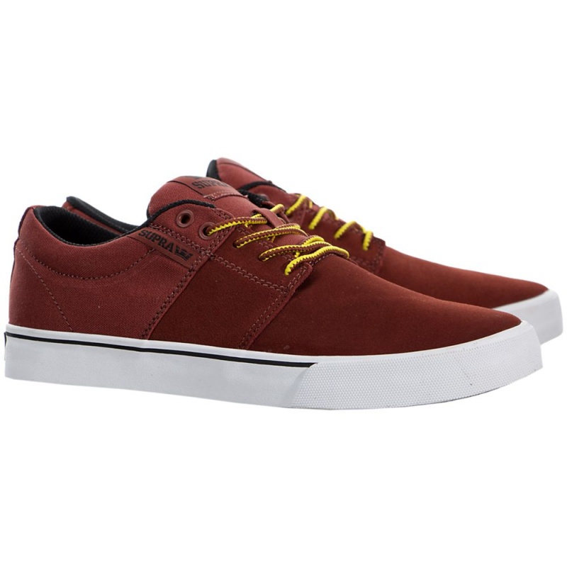 Cano Baixo Supra Stacks Vulc II Feminino Vermelhas | LVPWT6357