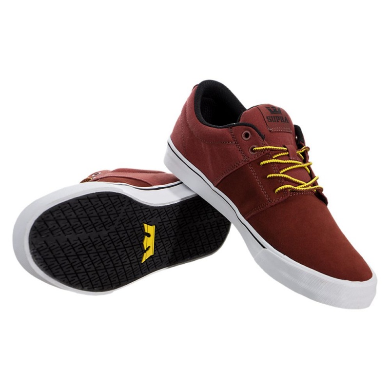 Cano Baixo Supra Stacks Vulc II Feminino Vermelhas | LVPWT6357