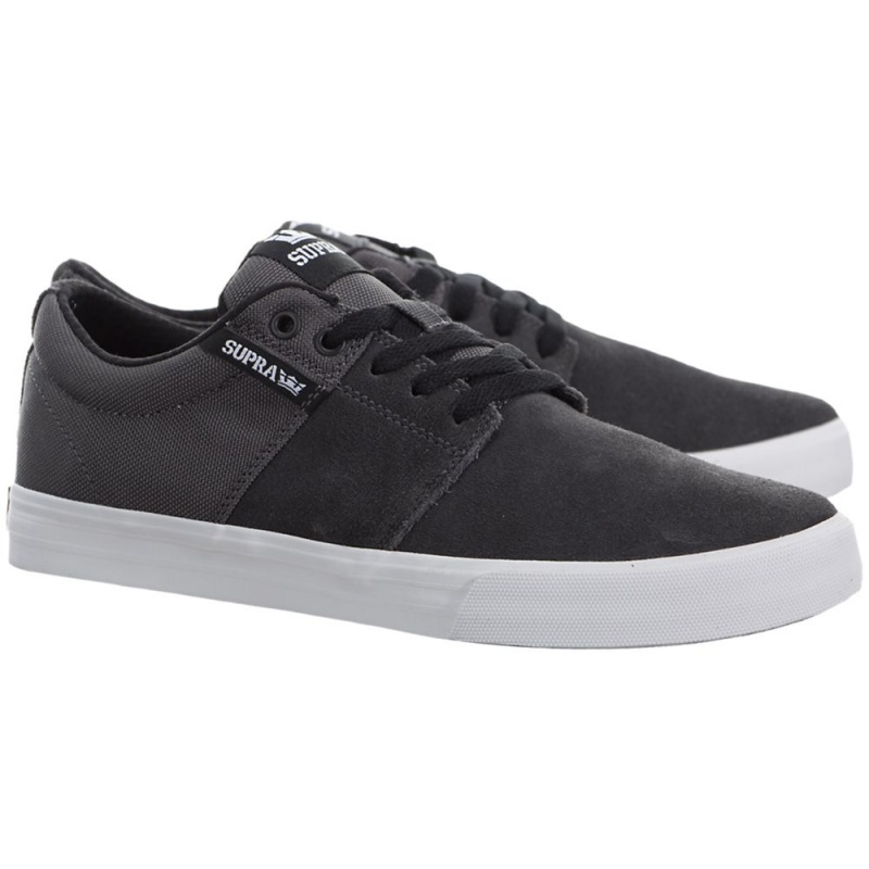 Cano Baixo Supra Stacks Vulc II Feminino Cinzentas | NJETL5673