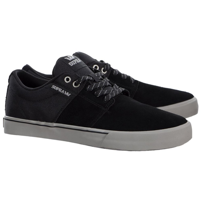 Cano Baixo Supra Stacks Vulc II Feminino Pretas | YAWRE9265