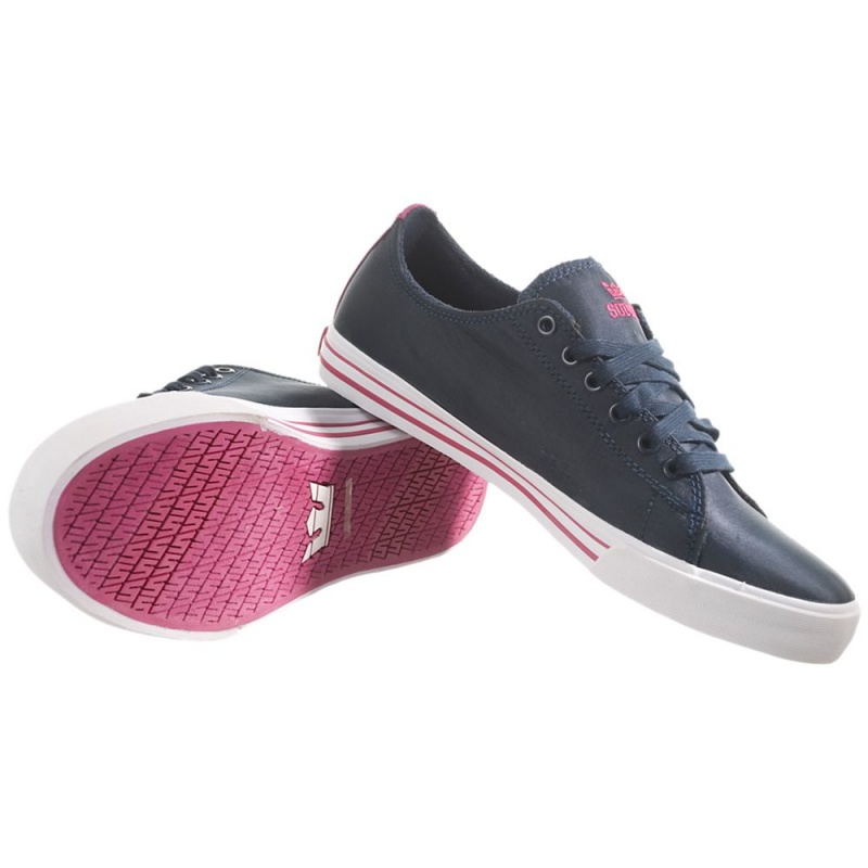 Cano Baixo Supra Thunder Low Feminino Azul Marinho | JYCNB3241