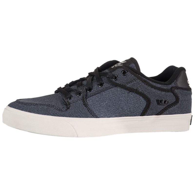 Cano Baixo Supra Vaider Low Masculino Pretas Branco | ZKVGD2459