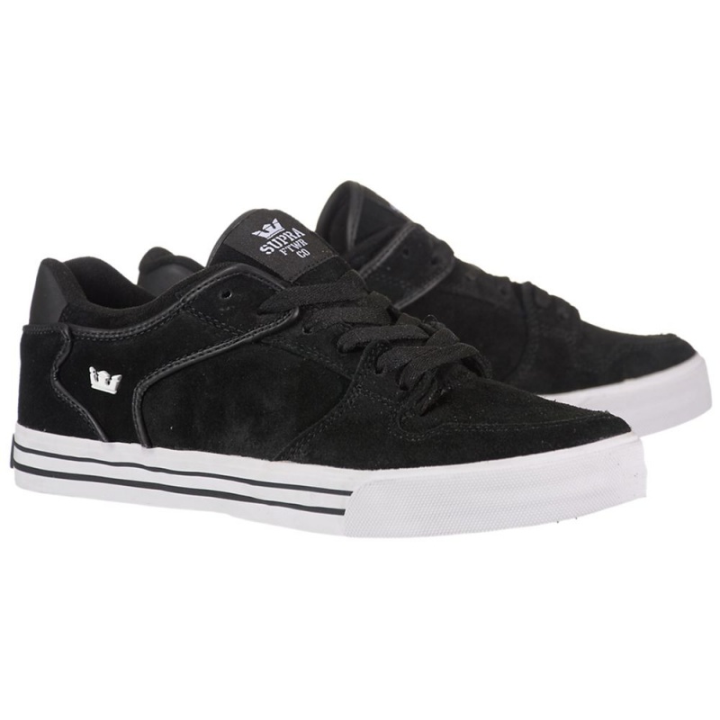 Cano Baixo Supra Vaider Low Masculino Pretas | WGNMU4028