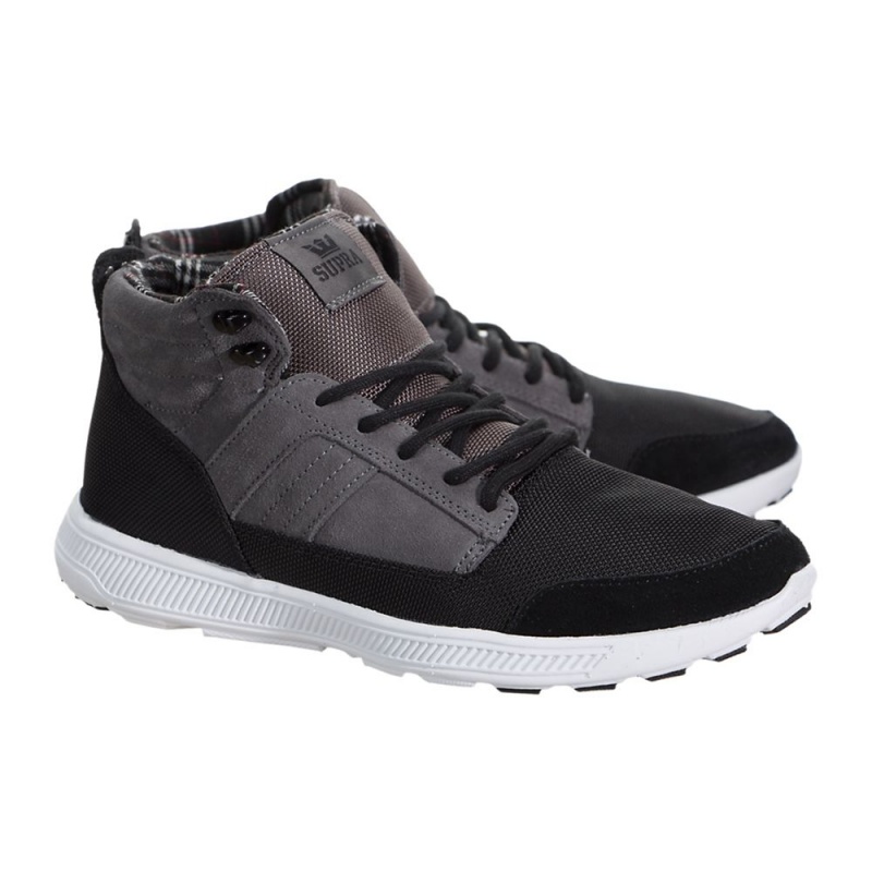 Sapatilhas Supra Bandito Masculino Cinzentas Pretas | NRTDB4926