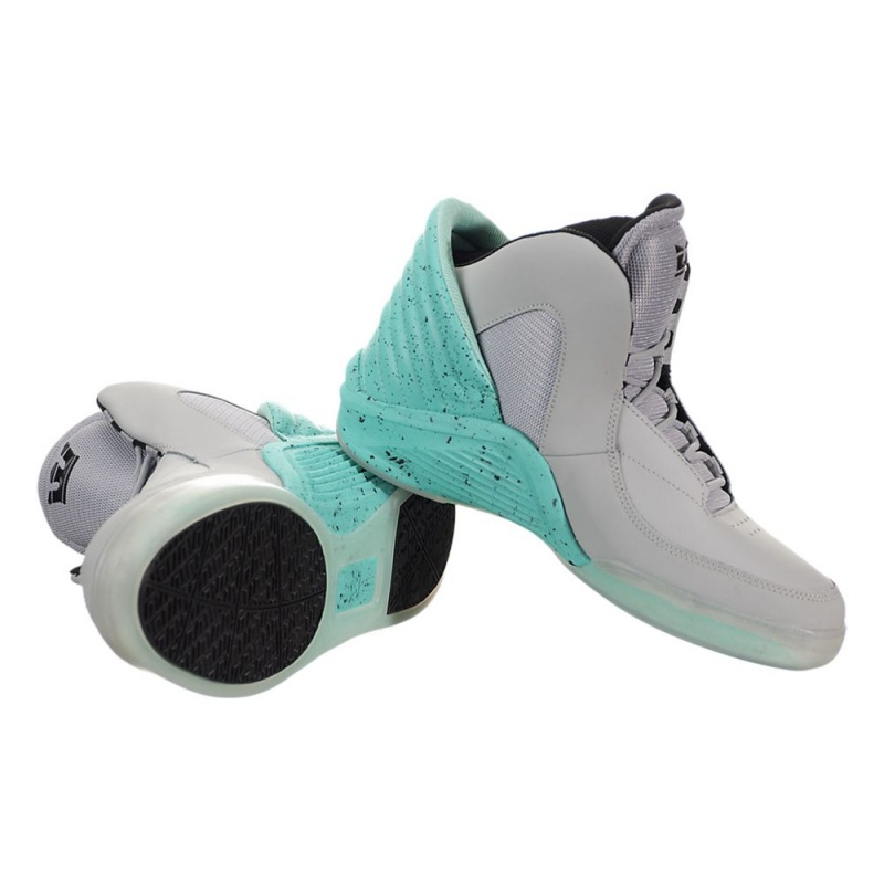 Sapatilhas Supra Chimera x Lil Wayne Feminino Cinzentas Turquesa | JBIEF6137