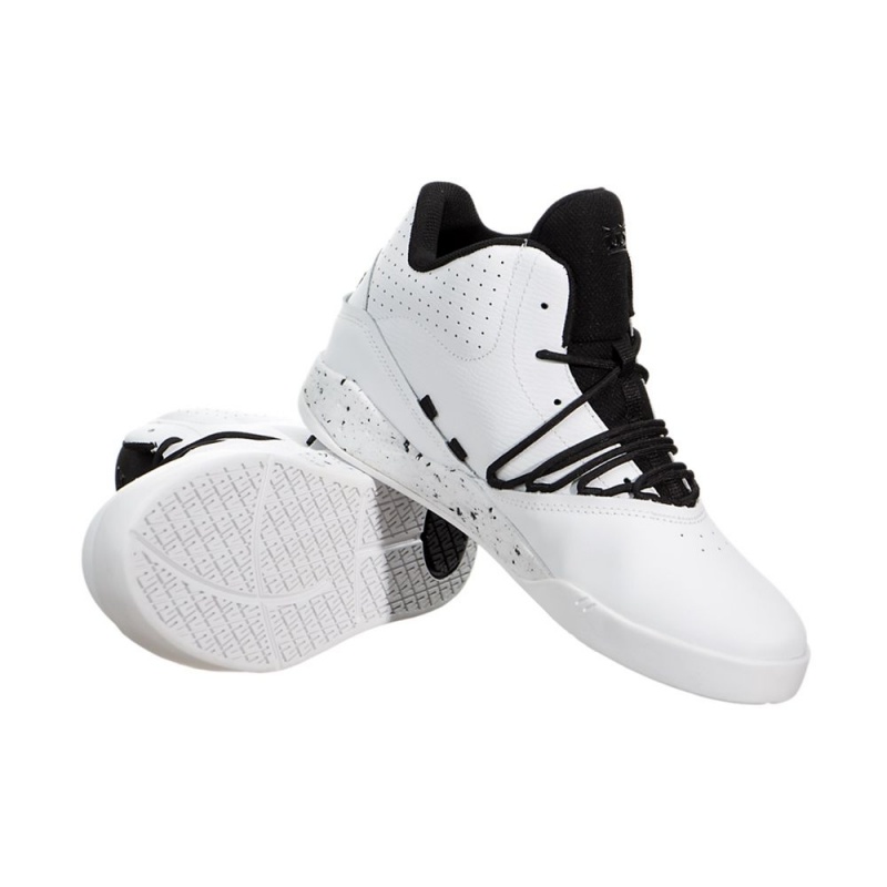 Sapatilhas Supra Estaban Feminino Branco Pretas | DGJZH2051