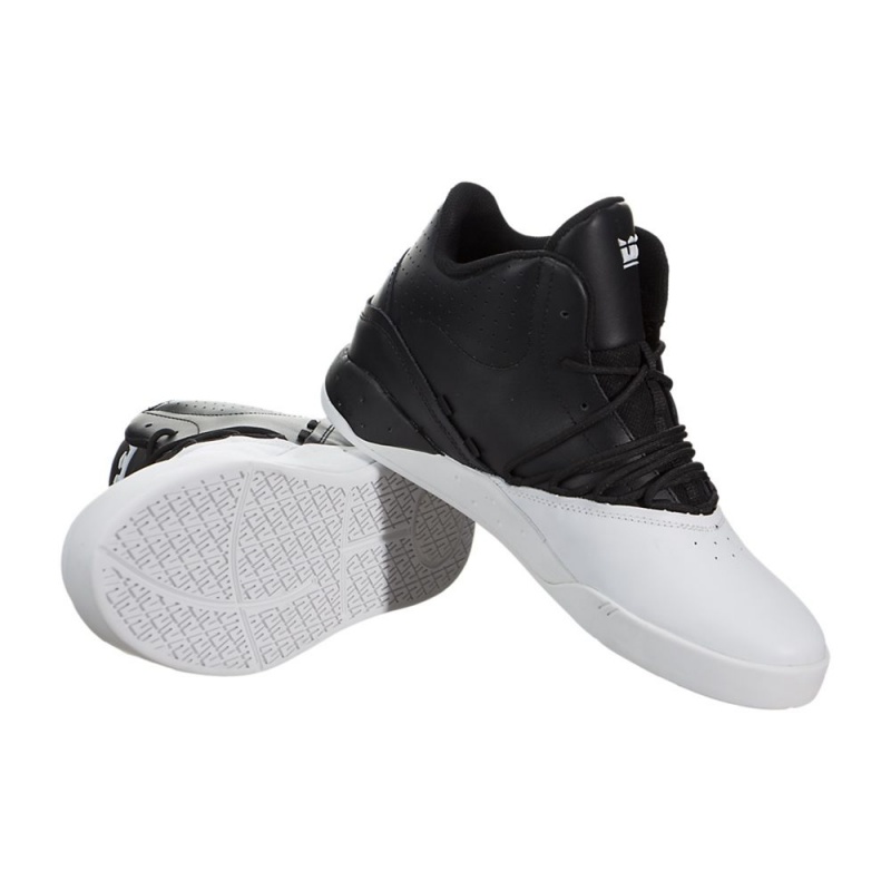 Sapatilhas Supra Estaban Feminino Pretas Branco | RETCJ7215