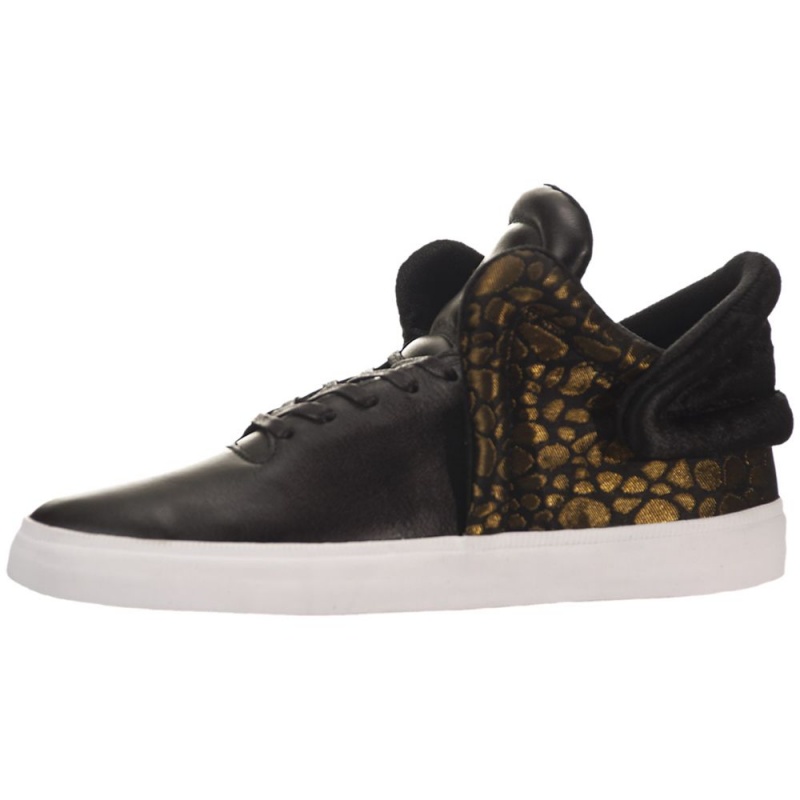 Sapatilhas Supra Falcon Masculino Pretas Douradas | MPIZS6592