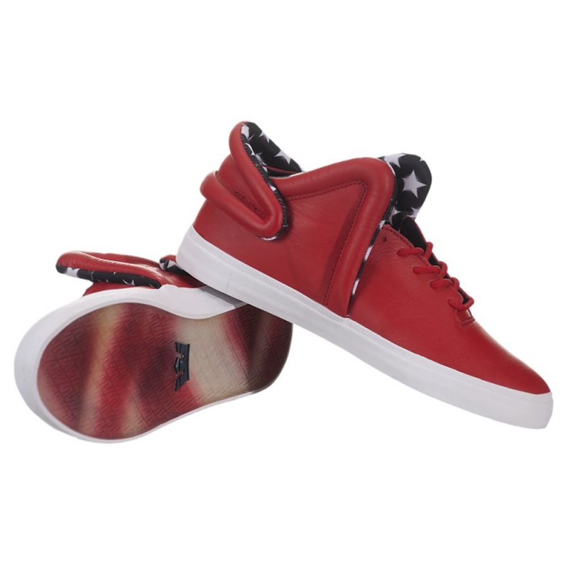 Sapatilhas Supra Falcon Masculino Vermelhas | FACZR0871