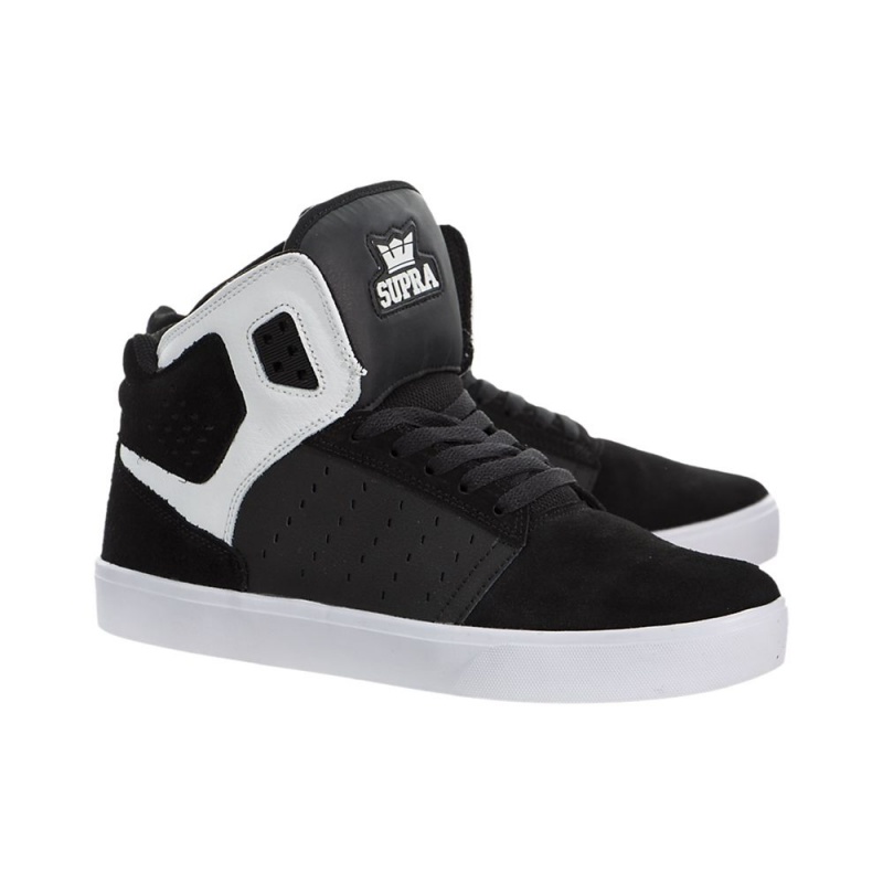 Tenis Skate Supra Atom Feminino Pretas Branco | GLUMO1697