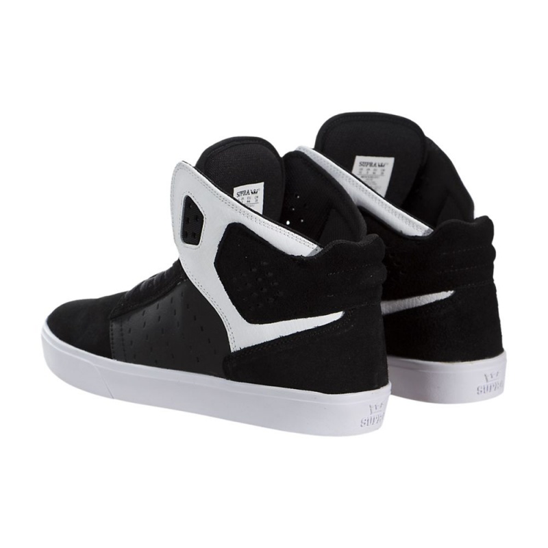 Tenis Skate Supra Atom Feminino Pretas Branco | GLUMO1697