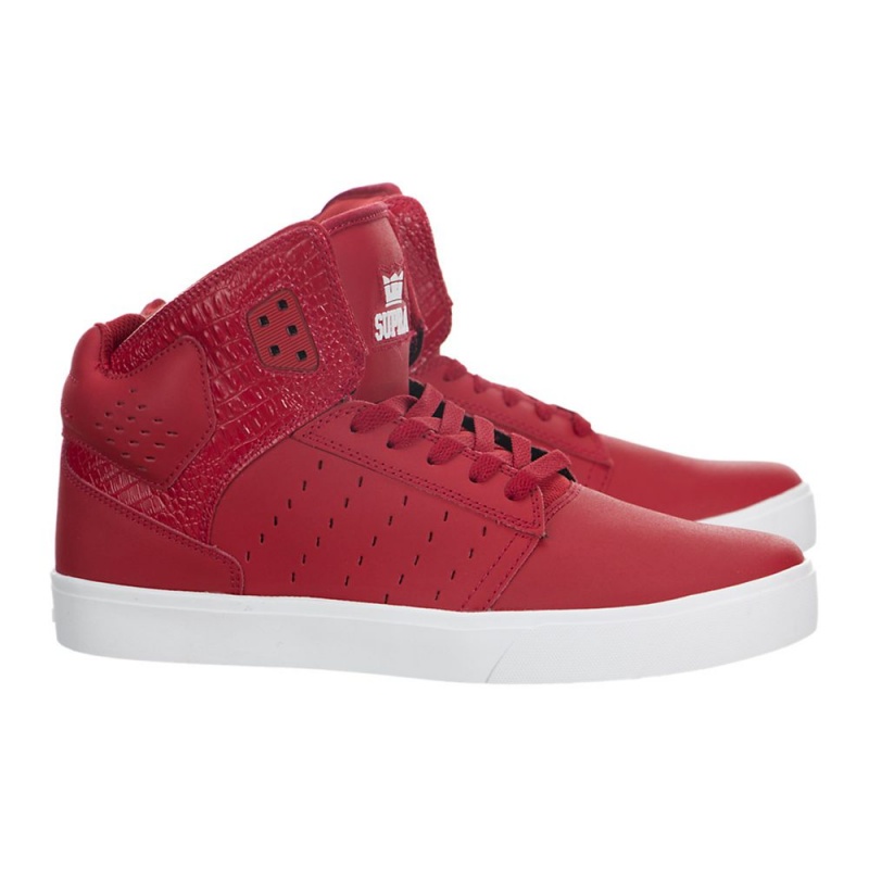 Tenis Skate Supra Atom Feminino Vermelhas | VRAFU7530