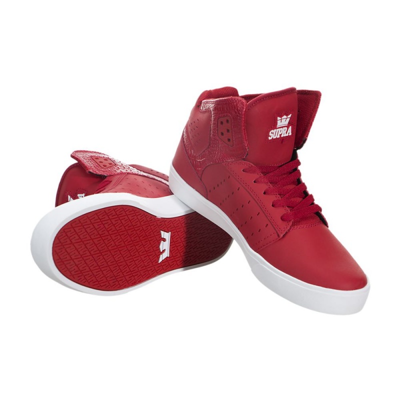 Tenis Skate Supra Atom Feminino Vermelhas | VRAFU7530