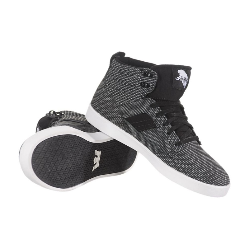 Tenis Skate Supra Bandit Feminino Pretas Branco | VNSOB4789