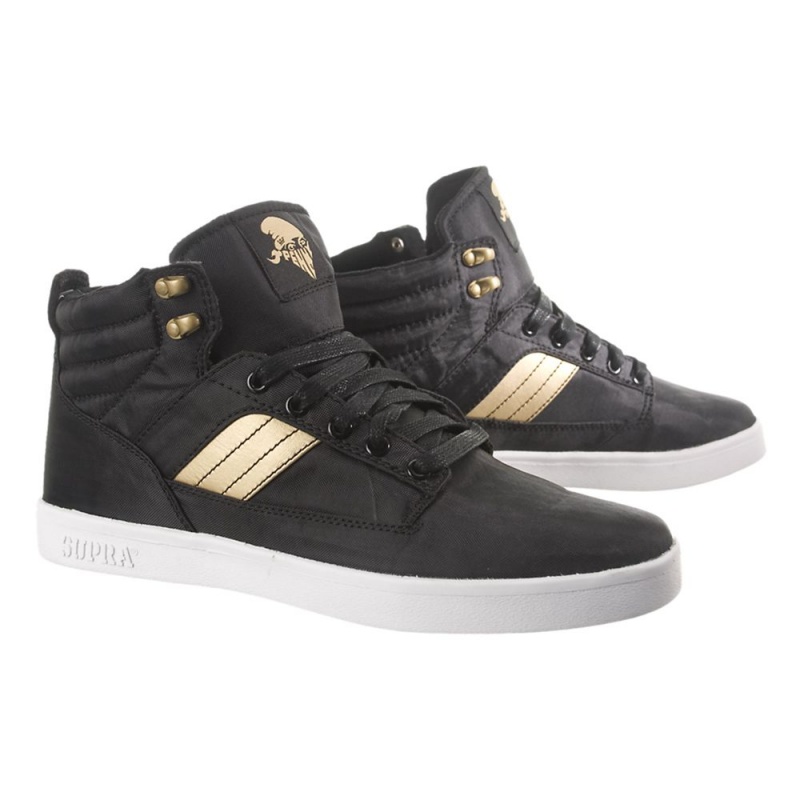 Tenis Skate Supra Bandit Feminino Pretas Douradas | JIQPE2760