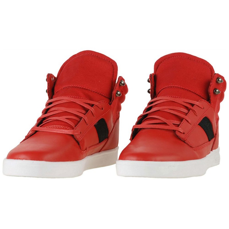 Tenis Skate Supra Bandit Medio Feminino Vermelhas | QPFVH0369