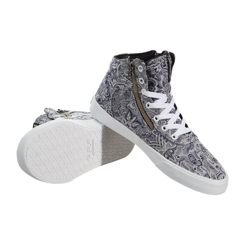 Tenis Skate Supra Cuttler Feminino Cinzentas | MDPNE7930