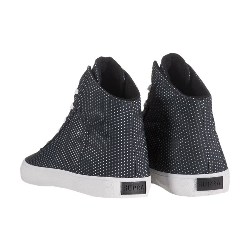 Tenis Skate Supra Cuttler Feminino Pretas Branco | IYTCW1489