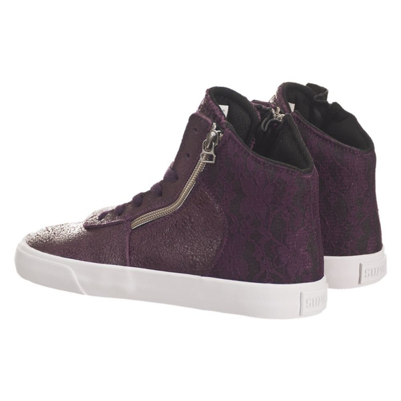 Tenis Skate Supra Cuttler Feminino Roxo | FCMRQ3581