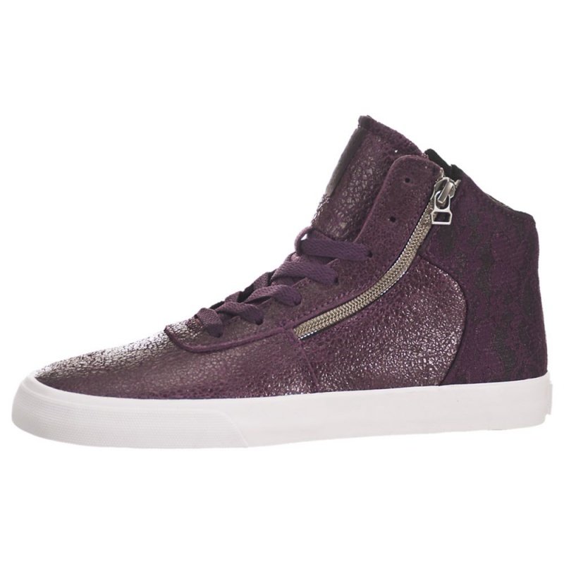 Tenis Skate Supra Cuttler Feminino Roxo | FCMRQ3581