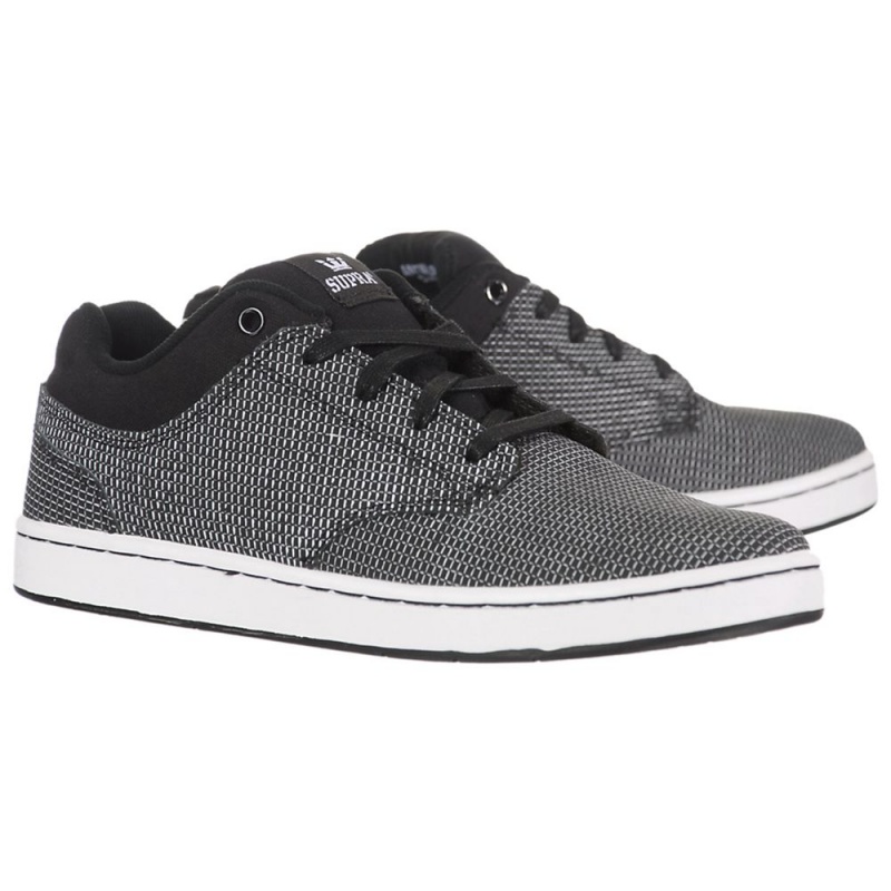 Tenis Skate Supra Dixon Feminino Pretas Branco | UBRYT6804