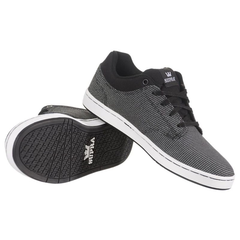 Tenis Skate Supra Dixon Feminino Pretas Branco | UBRYT6804