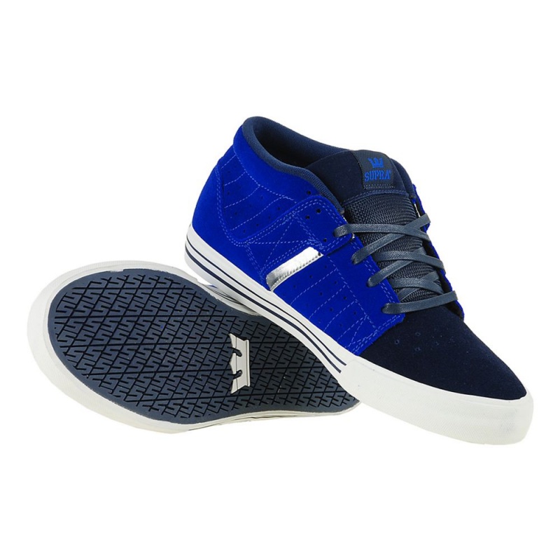 Tenis Skate Supra EE Diablo 1.5 Feminino Pretas Azuis | KBNOT5987