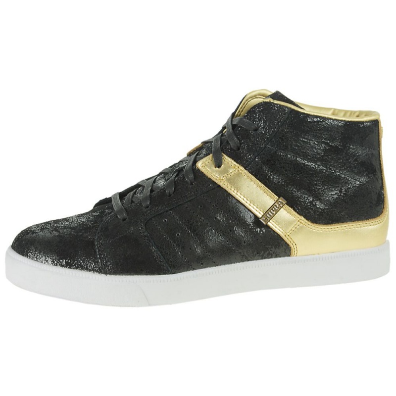 Tenis Skate Supra Indy NS Masculino Pretas Douradas | OZWGX0183