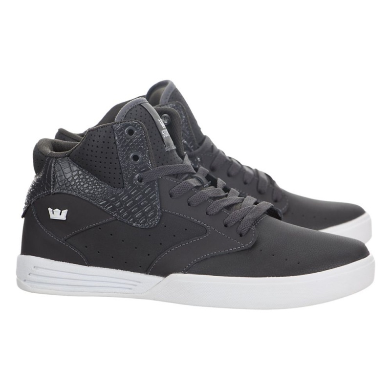 Tenis Skate Supra Khan Feminino Cinzentas | PLIWK6751