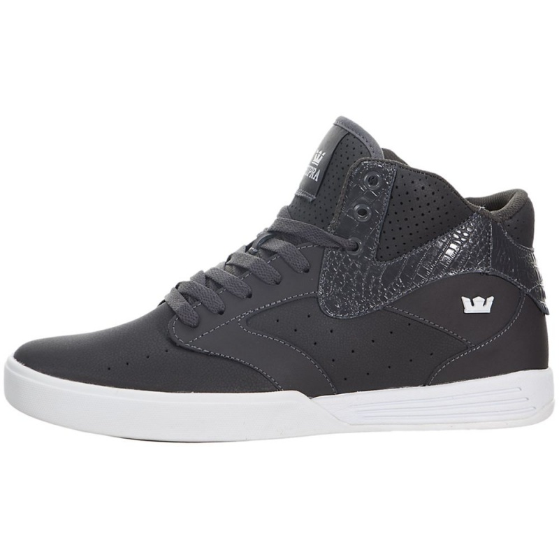 Tenis Skate Supra Khan Feminino Cinzentas | PLIWK6751