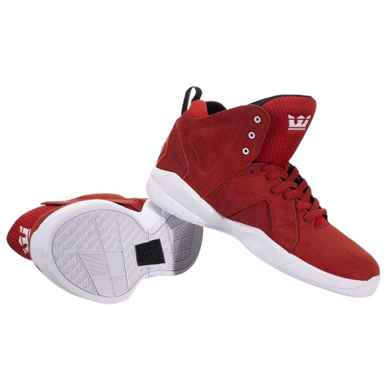 Tenis Skate Supra Magazine Feminino Vermelhas | KJPOL9805