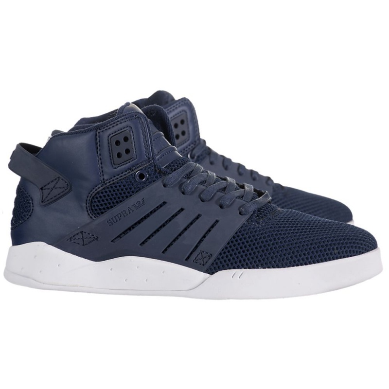 Tenis Skate Supra SkyTop III Feminino Azul Marinho | ANMZV9184