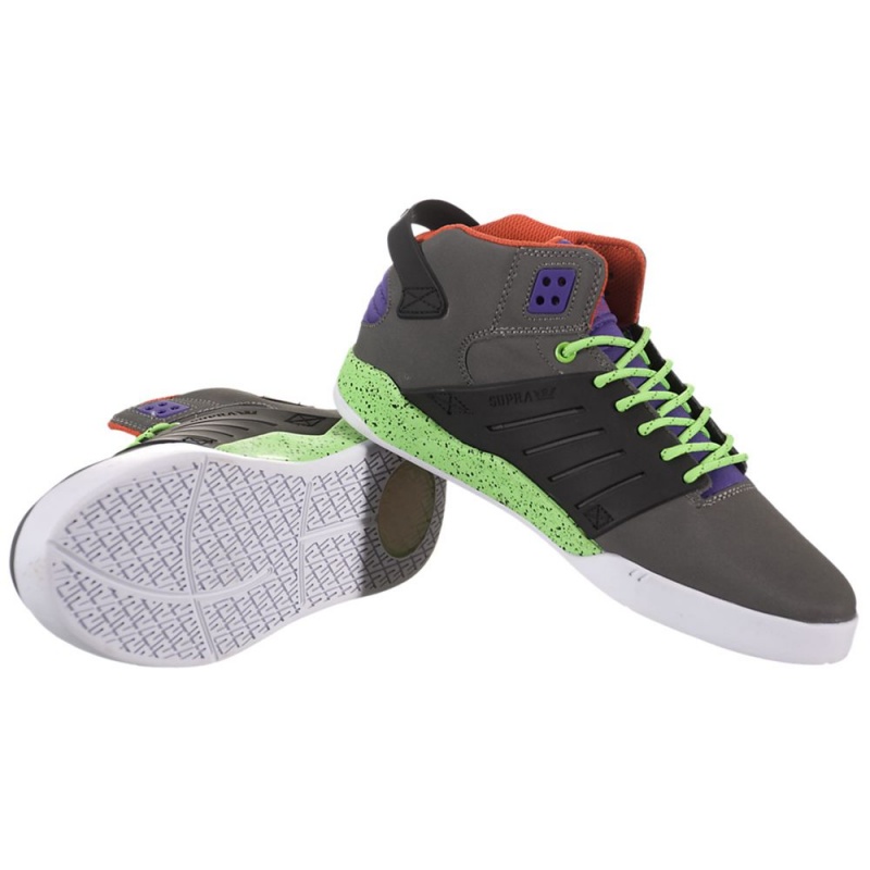 Tenis Skate Supra SkyTop III Feminino Cinzentas Pretas | UYCRW4382