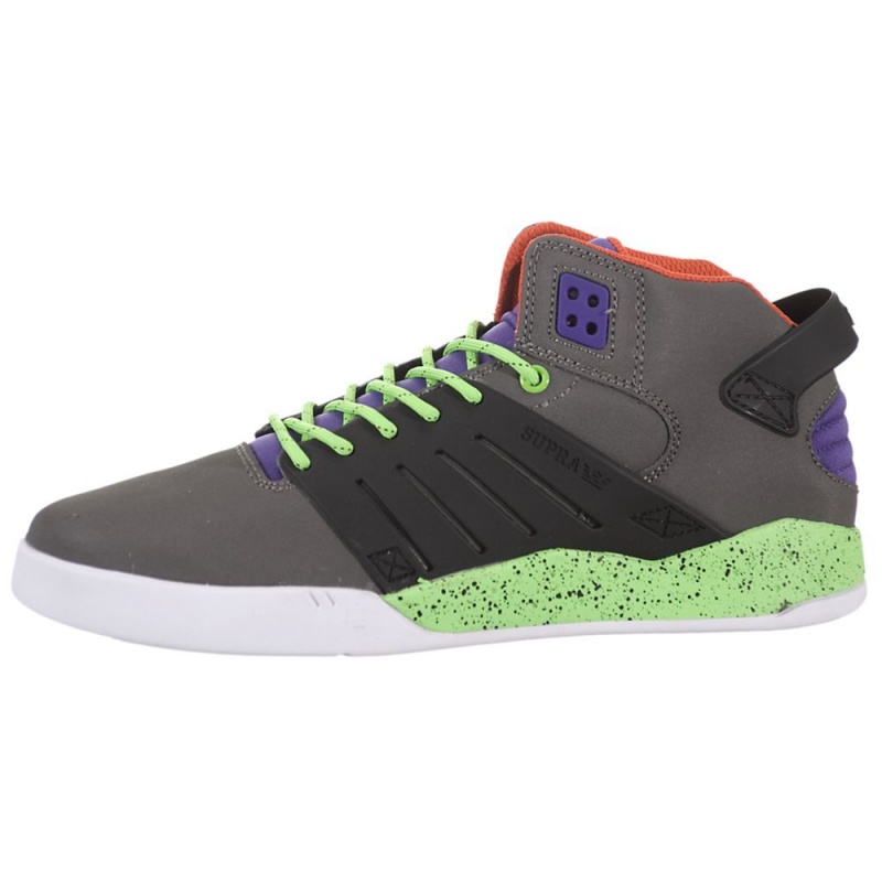 Tenis Skate Supra SkyTop III Feminino Cinzentas Pretas | UYCRW4382