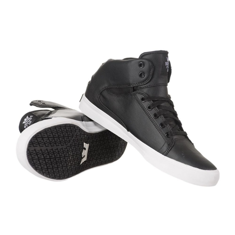 Tenis Skate Supra Society Medio Feminino Pretas | XQMIS4157